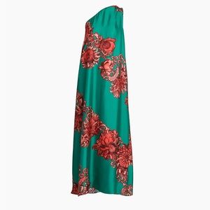 La Double J Roy Dress Teal & Coral